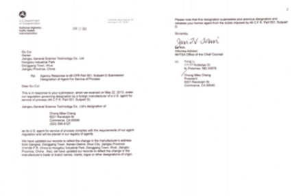DOT certification