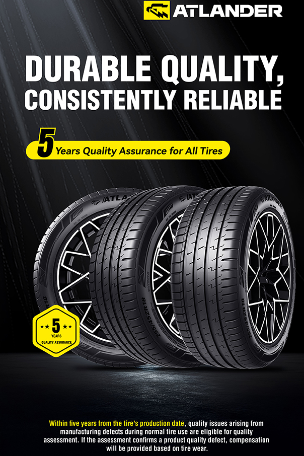 5 Years Quality Assurance for All Tyres